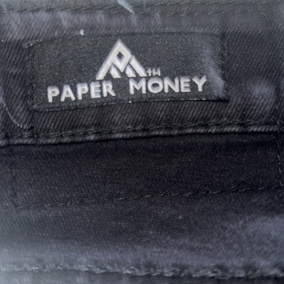 Men’s black straight leg denim jeans by Paper Money/size 42/ good condition - Picture 10 of 10